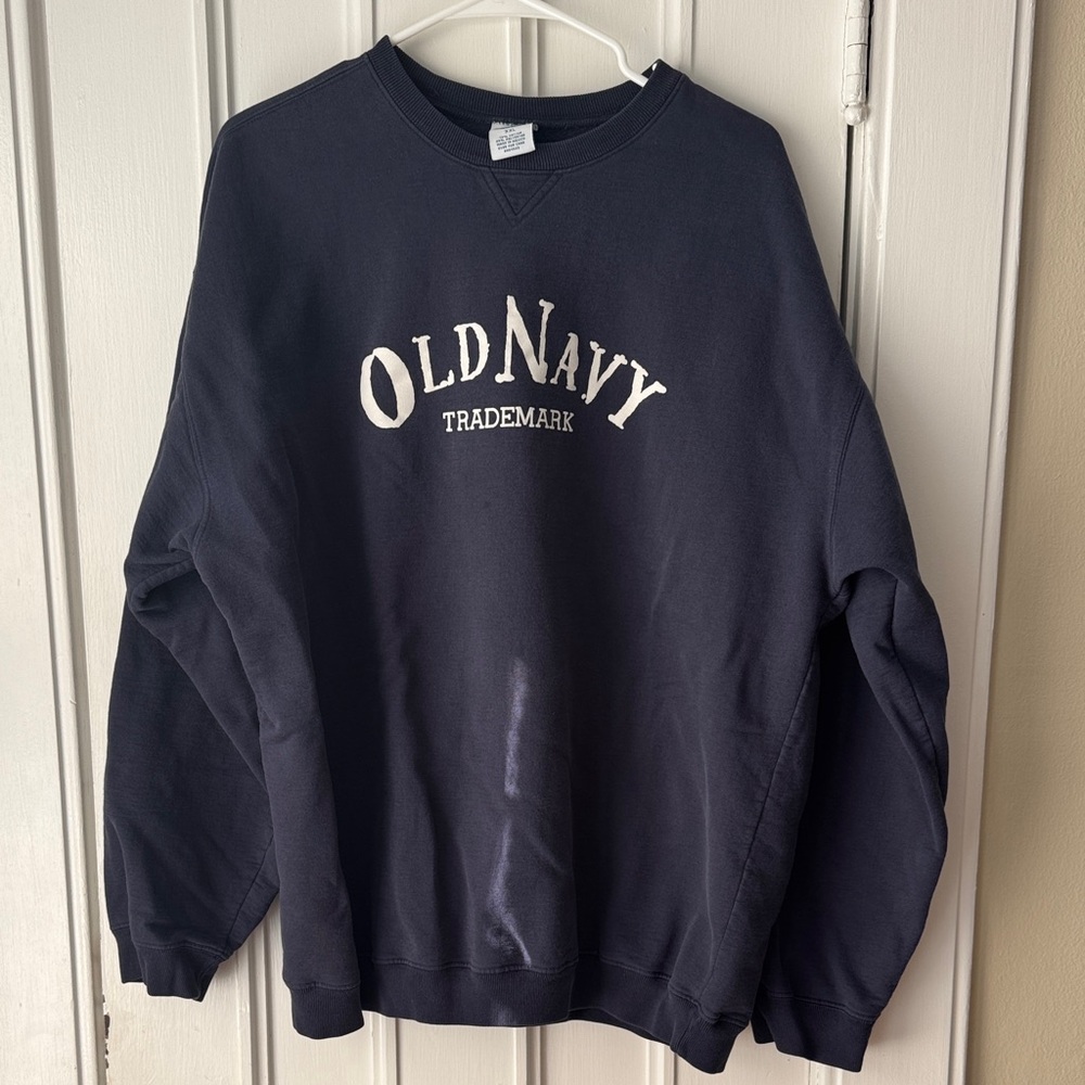Vintage Old Navy Navy Blue Crewneck Sweatshirt